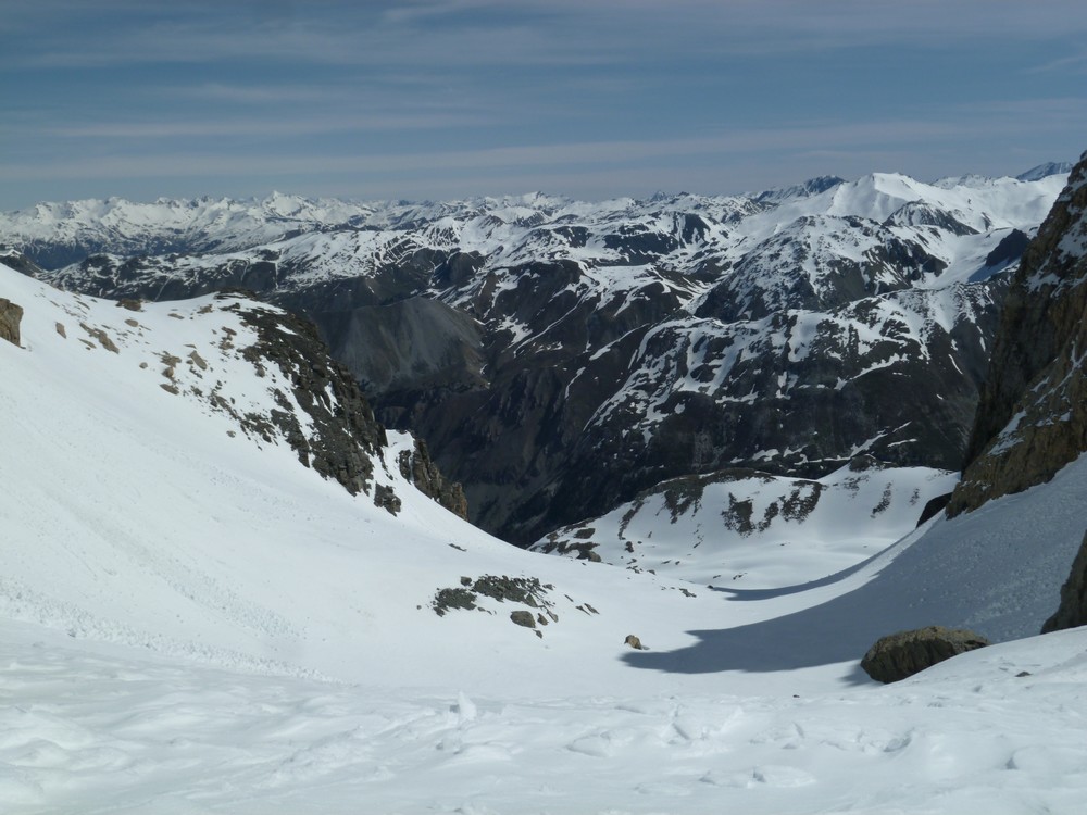 #4 combe NE : neige bien lisse pour notre descente combe NE : neige bien lisse pour notre descente