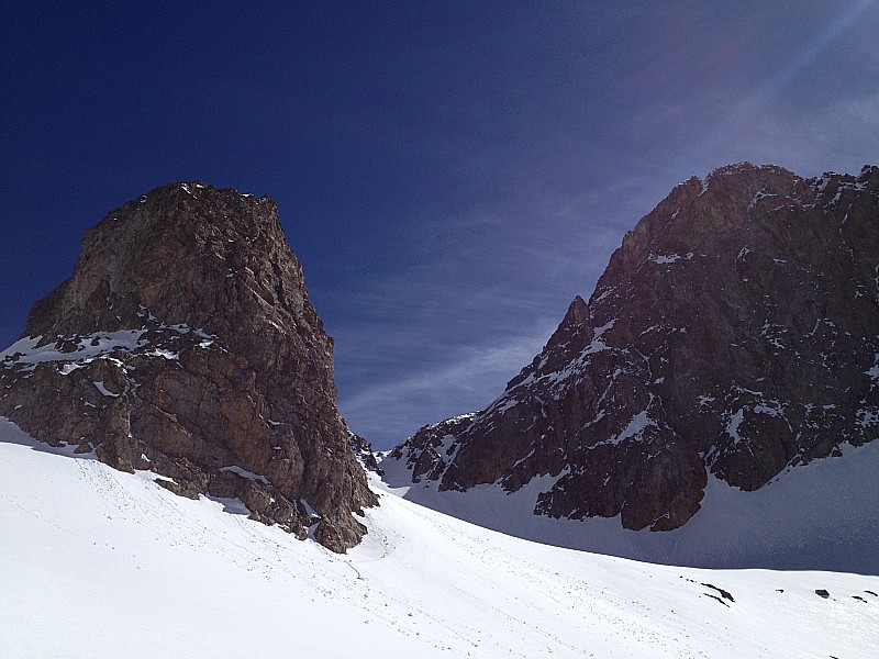#17 Pas de la Maledie : montée en crampons. Pas de la Maledie : montée en crampons.