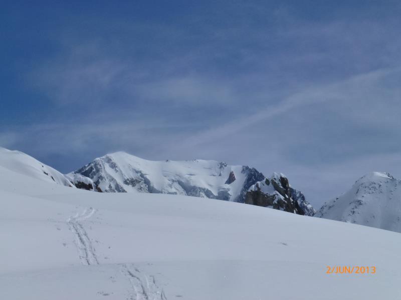 Aiguille de la Bérangère : on oubli pas de prendre une photo du Mont-blanc