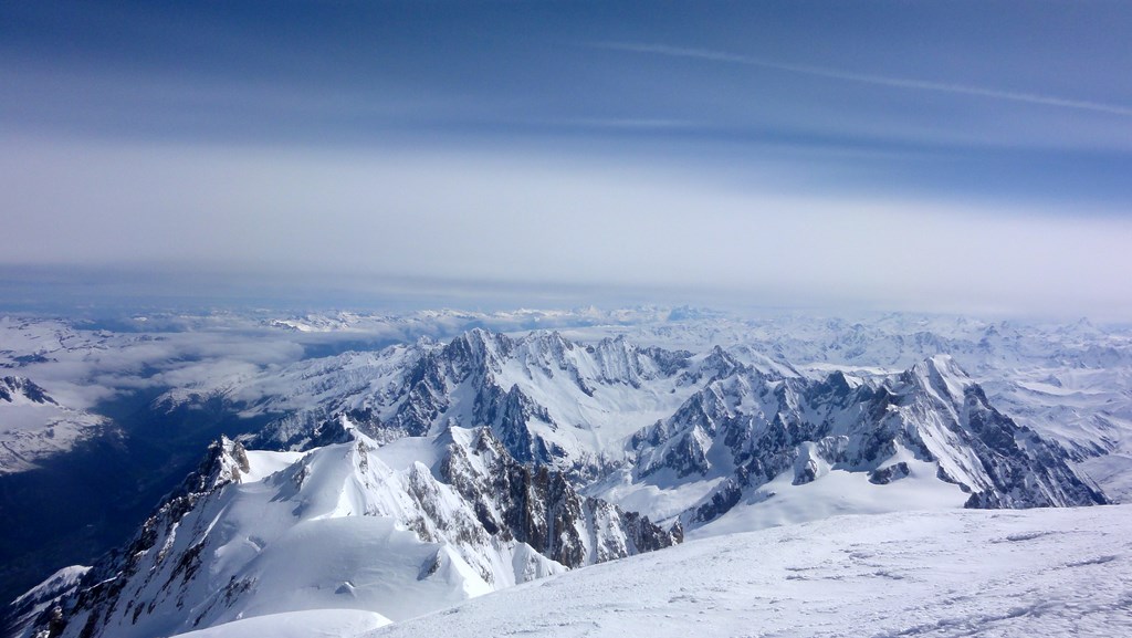 #22 depuis le sommet : massif du MB depuis le sommet : massif du MB