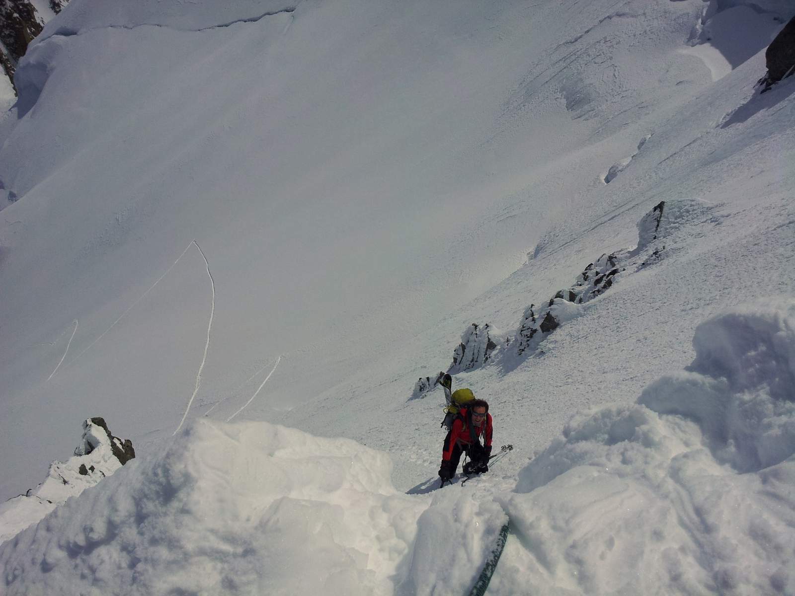 Mt Blanc : Passage de l'épaule du Maudit
