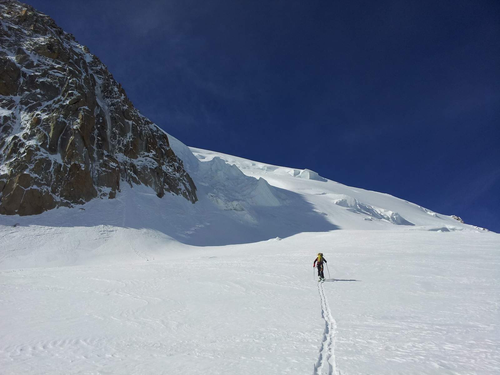 Mt Blanc : Tacul depuis le Col du Midi