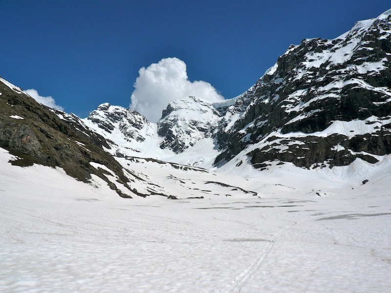 #4 Glacier inférieur du Vallonnet : vue sur le col du Greffier Glacier inférieur du Vallonnet : vue sur le col du Greffier