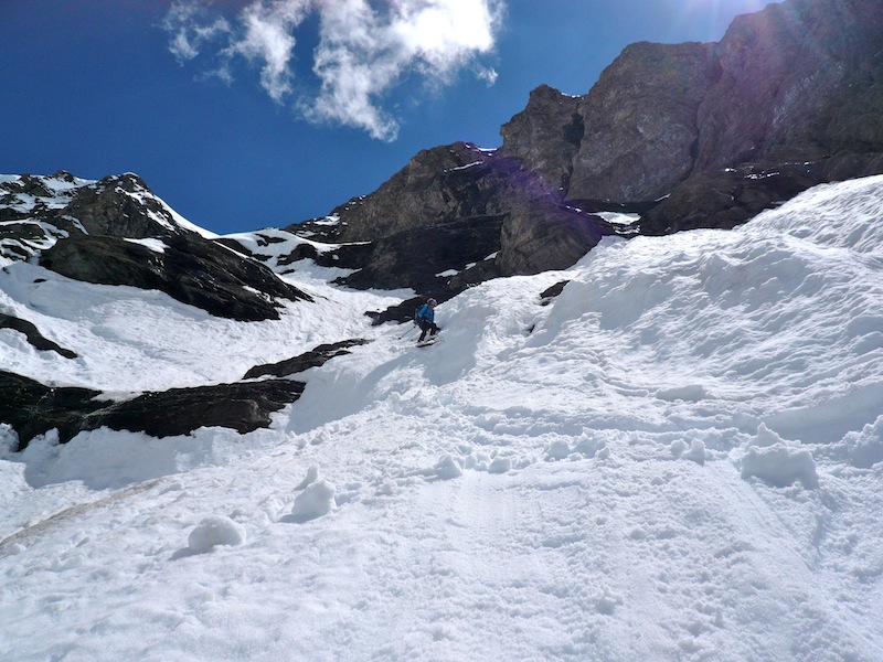 #3 passage du verrou : Passage du verrou dans les barres rocheuses du glacier supérieur du Vallonnet passage du verrou : Passage du verrou dans les barres rocheuses du glacier supérieur du Vallonnet