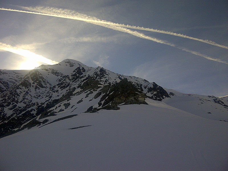 #1 Dome des Nants : Vue sur l Dome des Nants : Vue sur l'arete W au-dessus du Col du Vallonnet