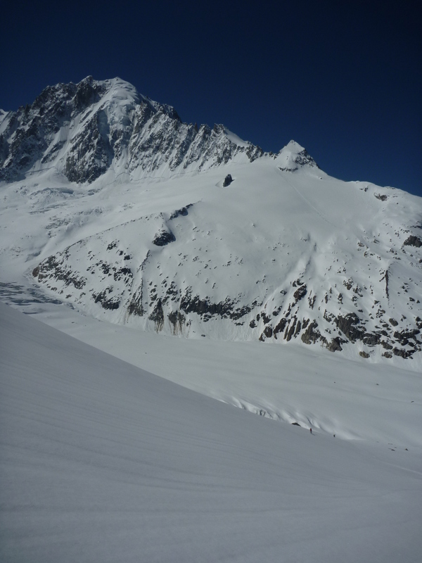 #5 Chardonnet : Grands espaces sur les pentes d Chardonnet : Grands espaces sur les pentes d'approche au dessus du glacier