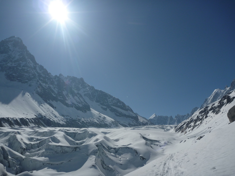 #3 Chardonnet : Arrivee sur la glacier, bon regel Chardonnet : Arrivee sur la glacier, bon regel