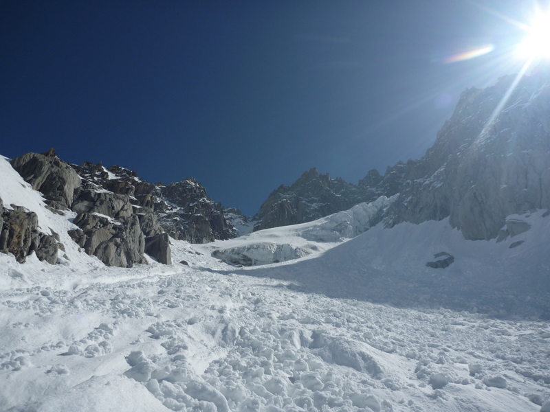 #6 Chardonnet : Ensuite a l Chardonnet : Ensuite a l'approche des faces, c'est deja moins lisse...