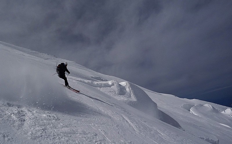 #5 Face Nord Mont-Blanc : Poudre tassée, du très bon ski. Face Nord Mont-Blanc : Poudre tassée, du très bon ski.