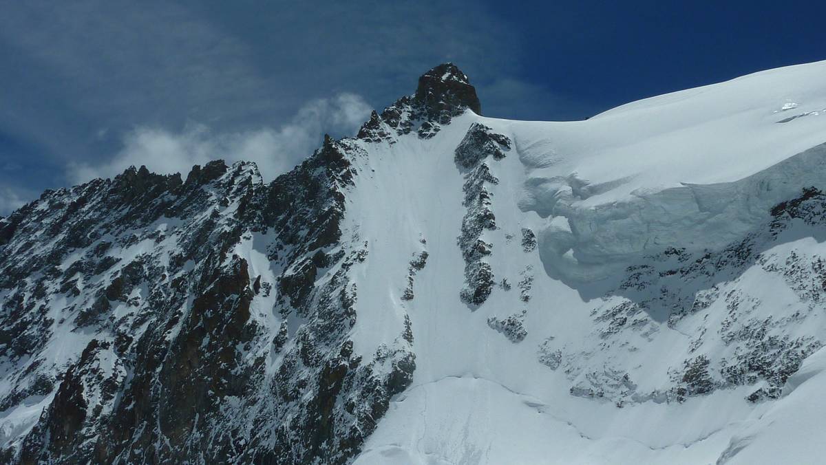 Barre Noire : couloir remonté le matin