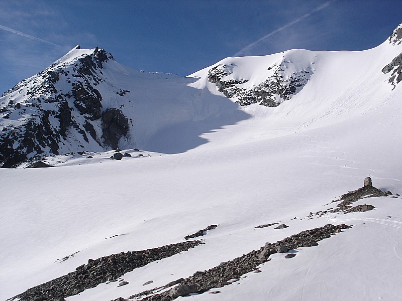 #2 le glacier : les 2 traces d le glacier : les 2 traces d'hier, retour du Pourri