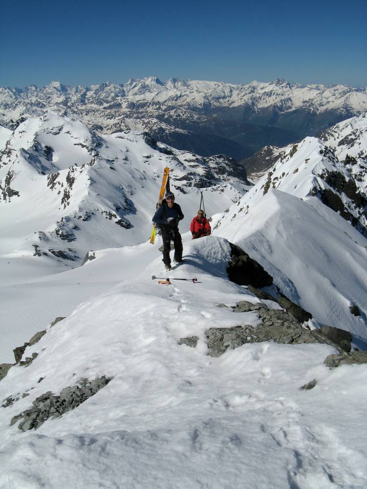 #4 Aiguille de Peclet : Patrick & Pierre au sommet Aiguille de Peclet : Patrick & Pierre au sommet