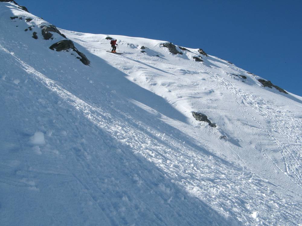 #8 Aiguille de Peclet : Descente du sommet en rive gauche ... béton Aiguille de Peclet : Descente du sommet en rive gauche ... béton