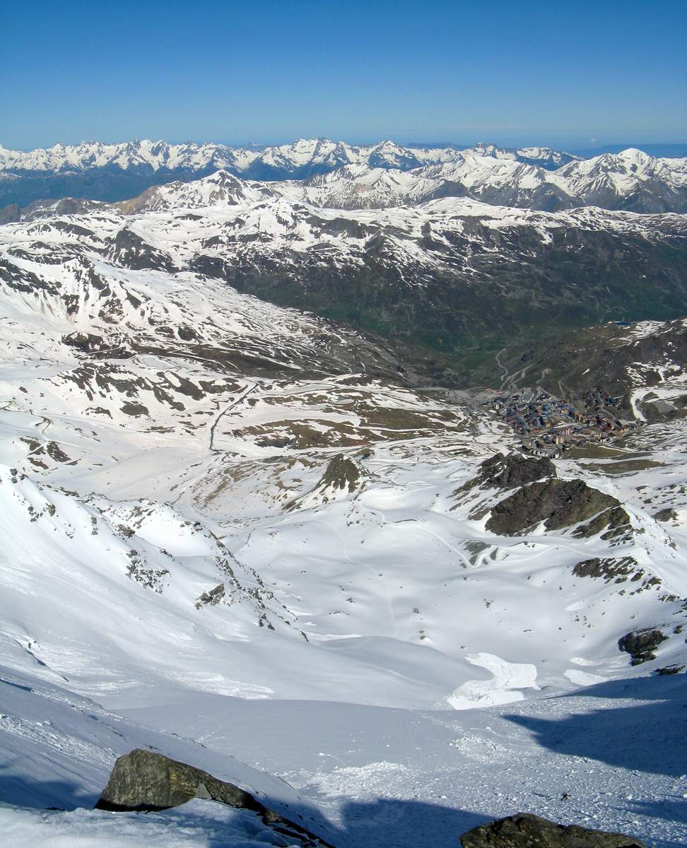#3 Aiguille de Peclet : l Aiguille de Peclet : l'itinéraire vu d'en haut