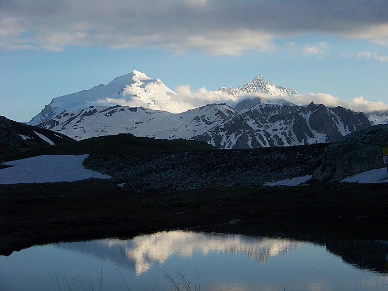 #14 Grande Motte/Grande Casse : La veille au soir, le cadre est superbe, on va bien dormir. Grande Motte/Grande Casse : La veille au soir, le cadre est superbe, on va bien dormir.