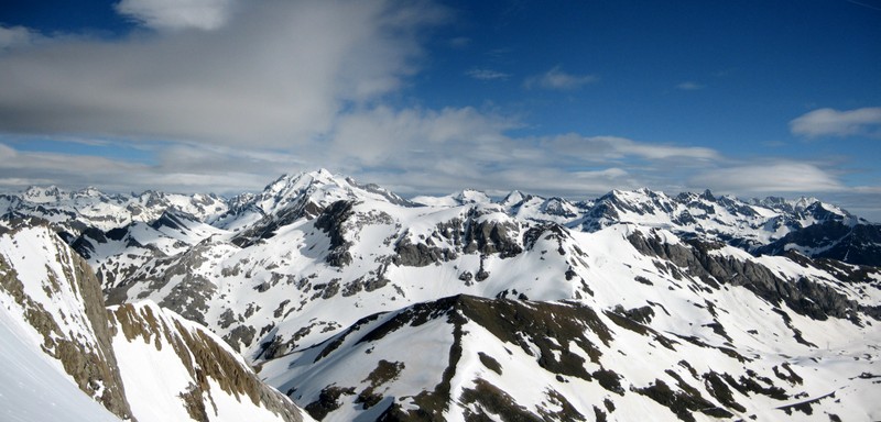#8 Montée sur le glacier : Vue vers le vignemale Montée sur le glacier : Vue vers le vignemale