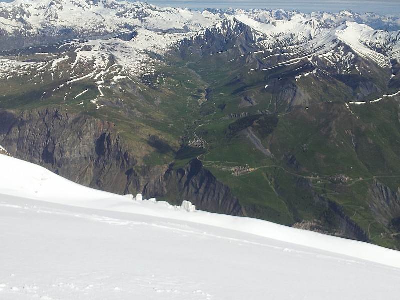 Meije Orientale : Retour vers la vallée, contraste...