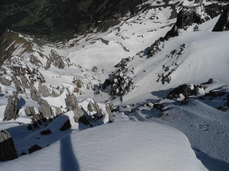 #15 Couloir N : Brèche des Doigts... intéressant (photo Baptiste) Couloir N : Brèche des Doigts... intéressant (photo Baptiste)