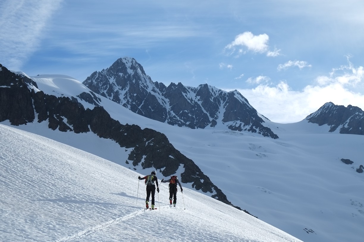 #5 Aiguille des Glaciers : Traversée pour rejoindre le glacier, belle ambiance ! Aiguille des Glaciers : Traversée pour rejoindre le glacier, belle ambiance !