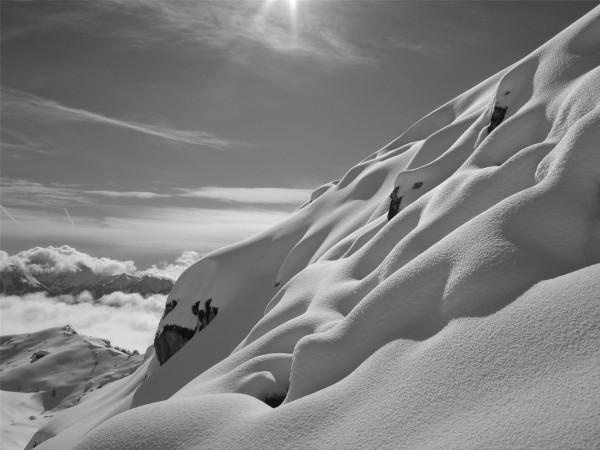 #2 Ondulations : La poudre a magnifiquement épousé le relief, pour notre plus grand plaisir Ondulations : La poudre a magnifiquement épousé le relief, pour notre plus grand plaisir