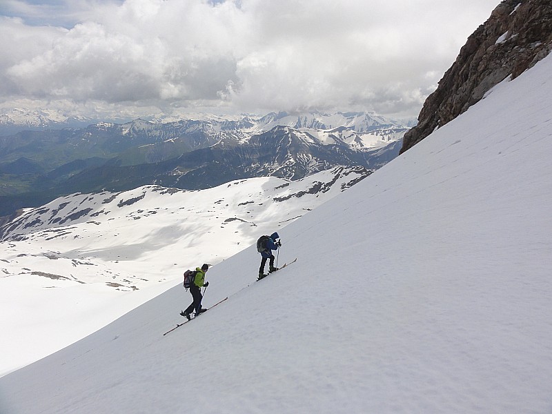 #3 Cimes de la Cochette 3 : Dans la pente finale sous le sommet. Cimes de la Cochette 3 : Dans la pente finale sous le sommet.