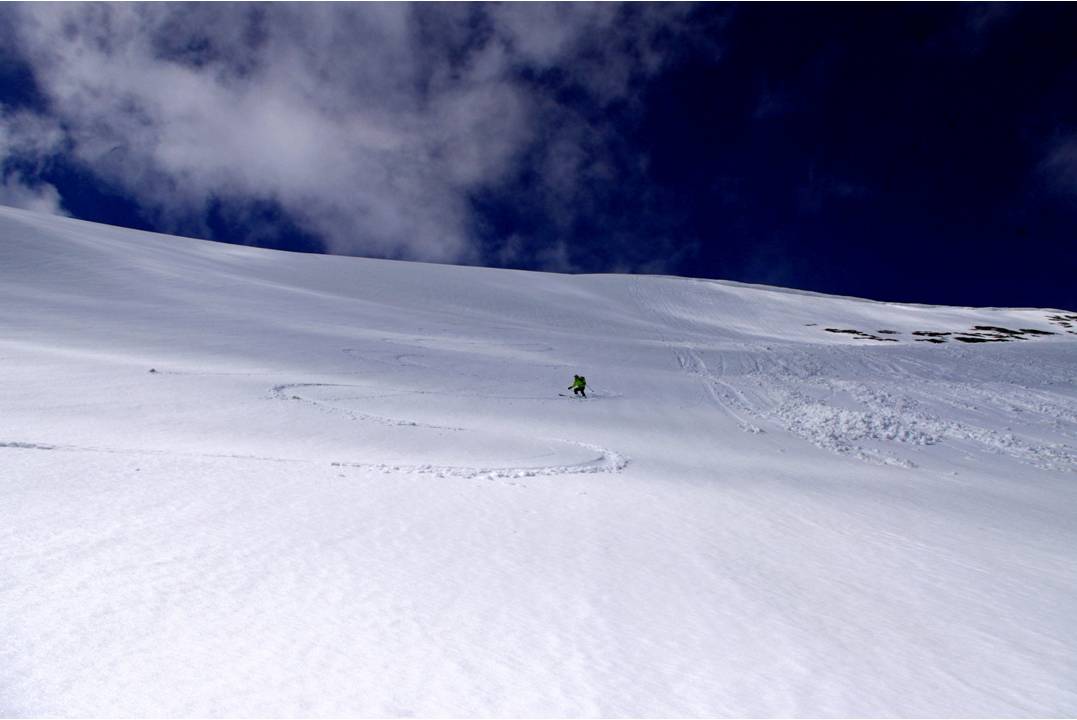 #11 Descente du sommet : C Descente du sommet : C'est parti pour 1000m de descente du glacier des Plattes italien.
