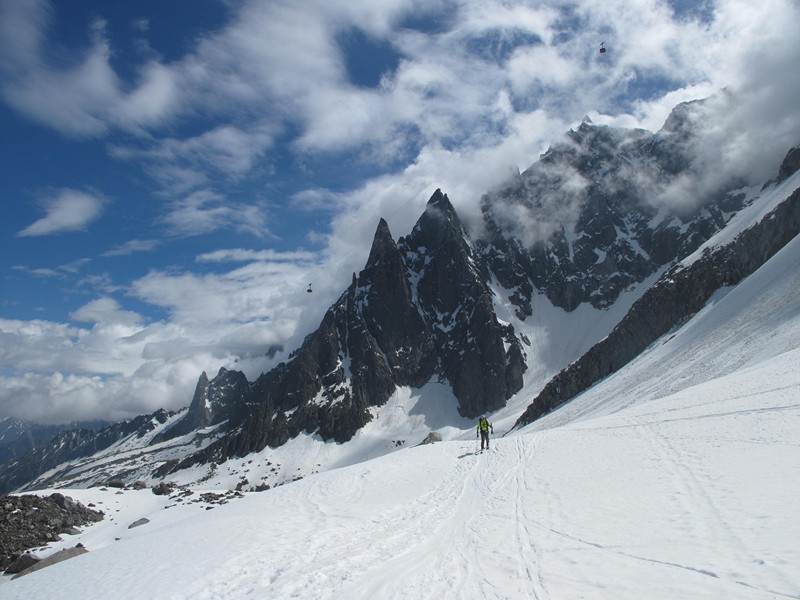 #4 Départ du Plan de l Départ du Plan de l'Aiguille : Départ quasiment skis aux pieds