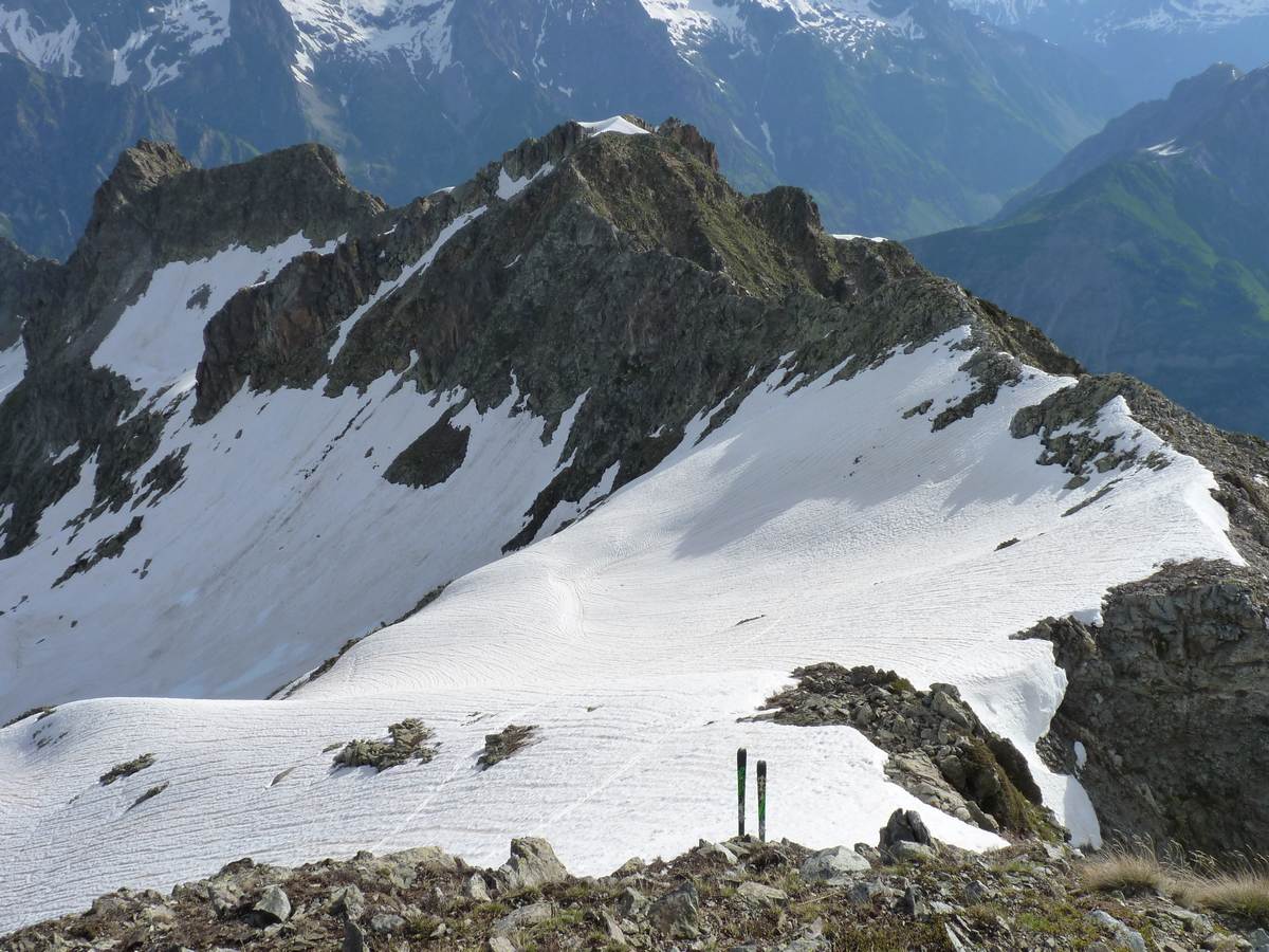 #2 Au sommet : Chaussage 10 m sous le sommet Au sommet : Chaussage 10 m sous le sommet