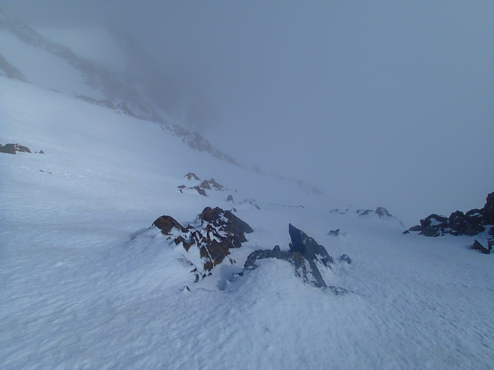 Comberousse : Dans la face, happée par le brouillard