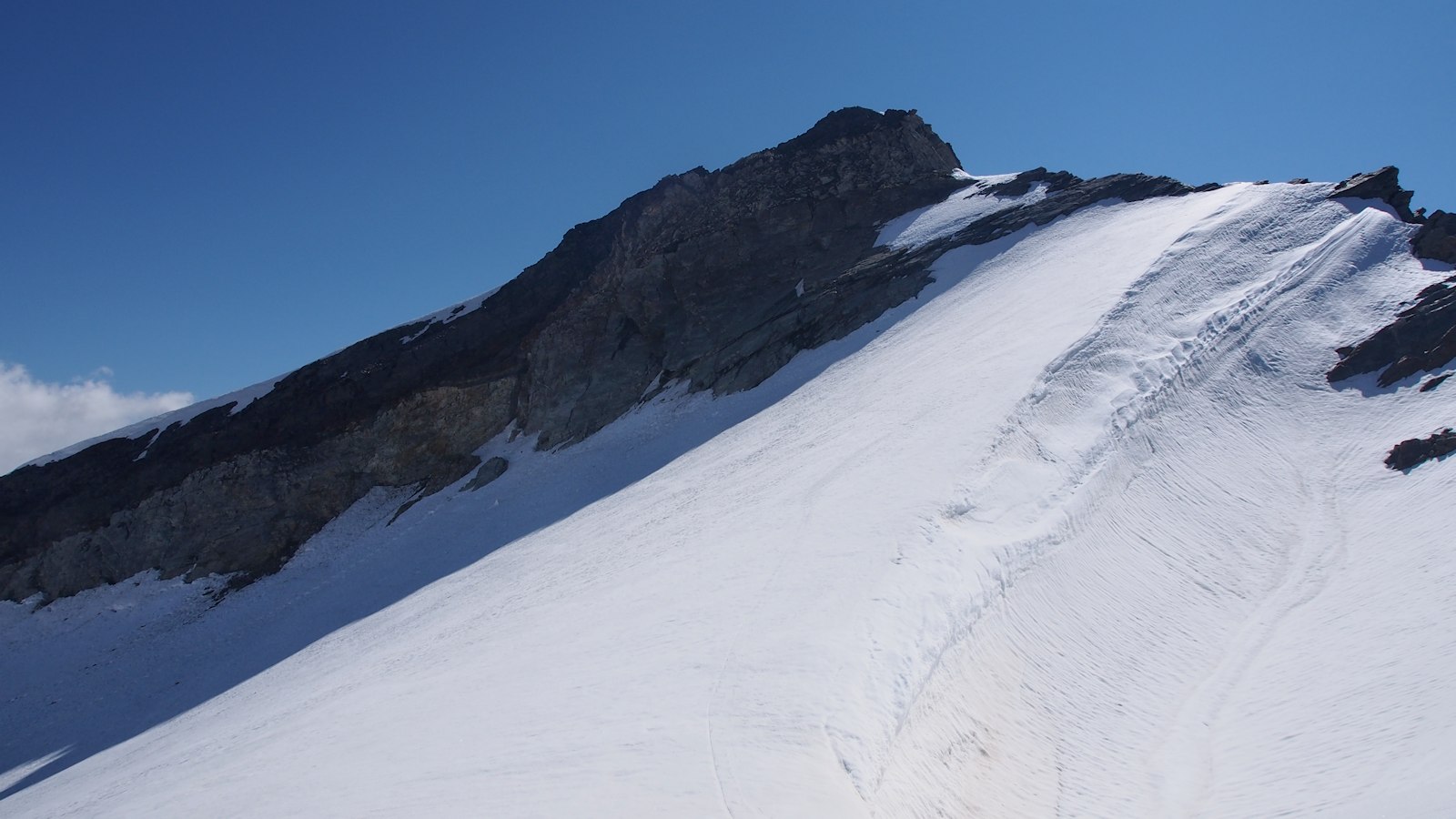 Pointe de la Traversière : Vue du glacier de Gliairetta.