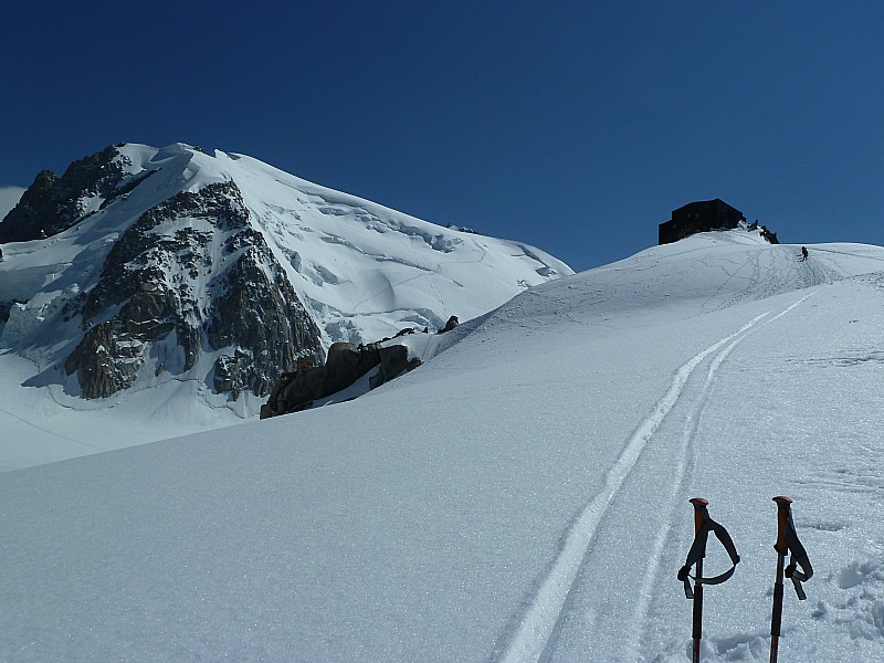 #1 c c'est parti ! : la trace bien visible dans la face du tacul