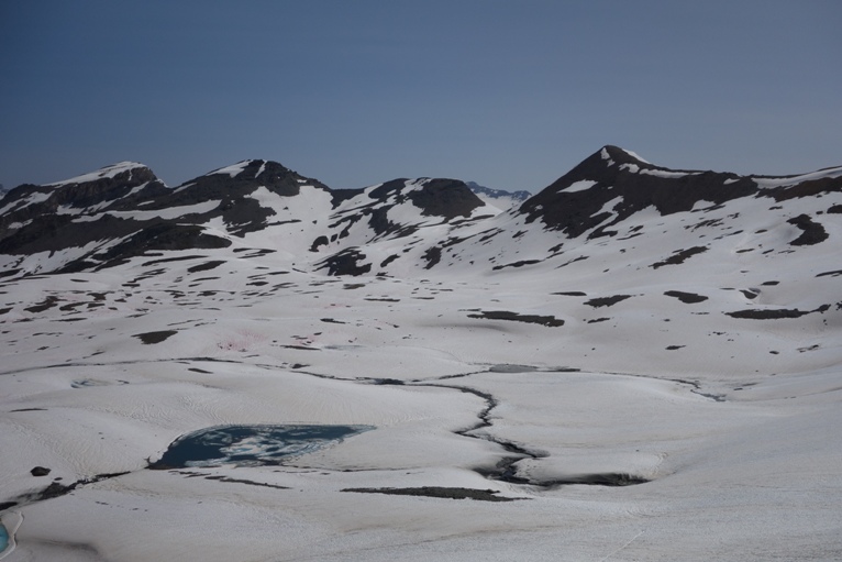 les lacs + col de bezin depuis : les lacs + col de bezin depuis le glacier des fours