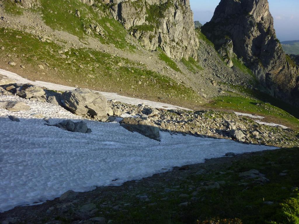 #3 La langue de gauche : Pas eu le courage de rejoindre la rive droite pour une neige de si piètre qualité! La langue de gauche : Pas eu le courage de rejoindre la rive droite pour une neige de si piètre qualité!