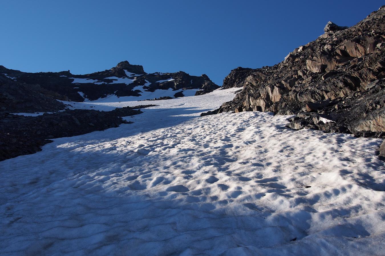 A la sortie du goulet : L'arrivée au soleil.