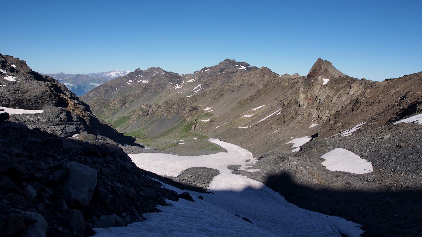 Vallon du Bouchet : Vue vers l'Ouest.