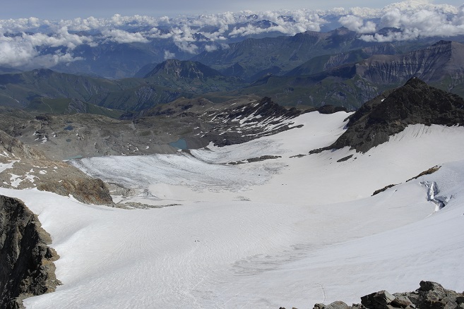 #7 Pano : Etat du glacier de St Sorlin dans son presqu Pano : Etat du glacier de St Sorlin dans son presqu'ensemble