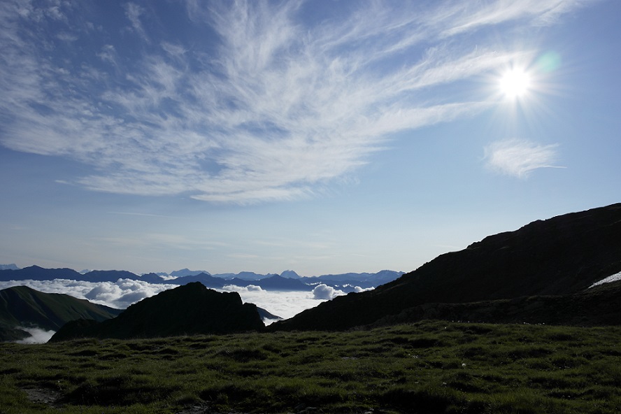 #1 Départ : Ils ont même mis une mer de nuages pour faire joli! Départ : Ils ont même mis une mer de nuages pour faire joli!