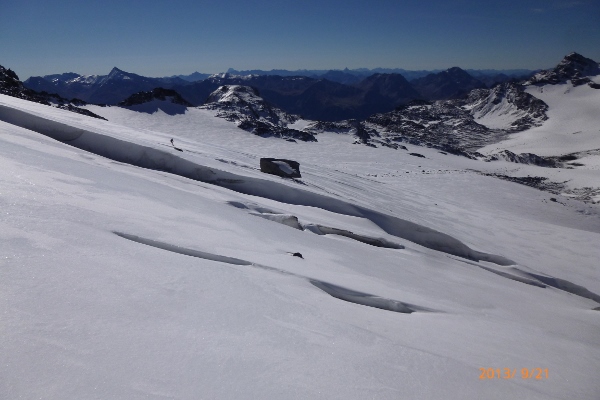 #7 Gébroulaz : crevasse vers 3100m. Gébroulaz : crevasse vers 3100m.