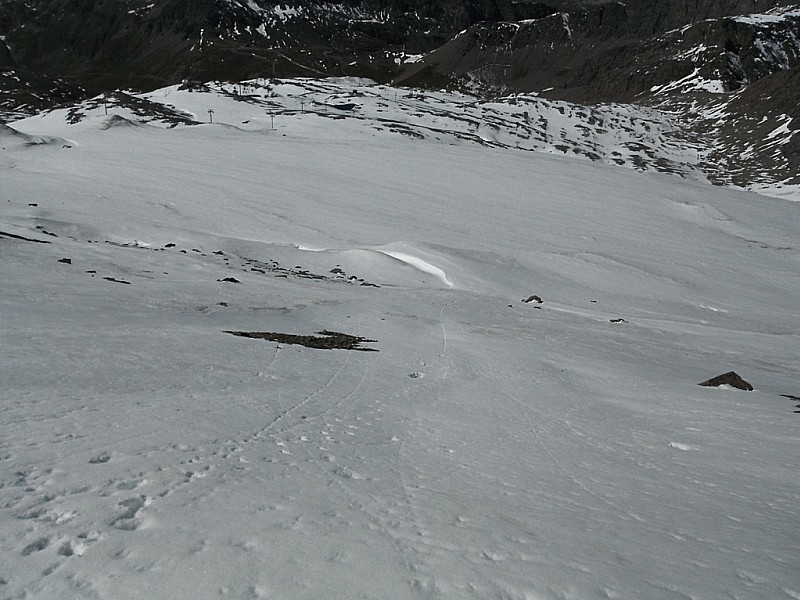 Glacier d' en haut : J'avais oublié celle là.Contraste totale avec le bas.