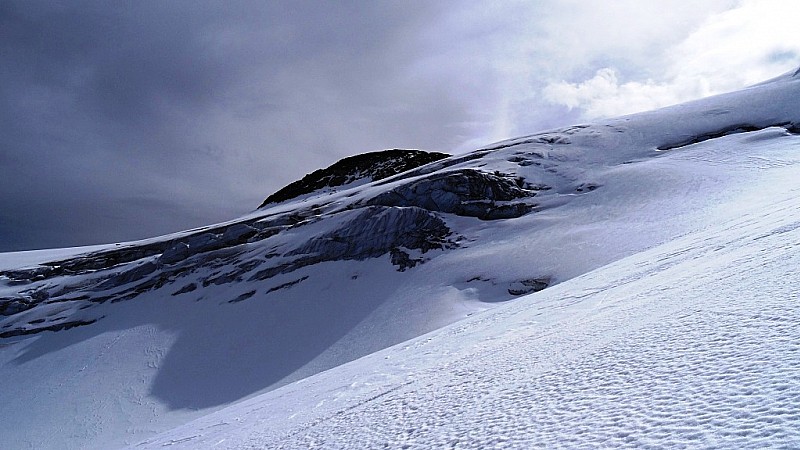 Dôme de Polset : dernière vague du glacier avant le Dôme de Polset