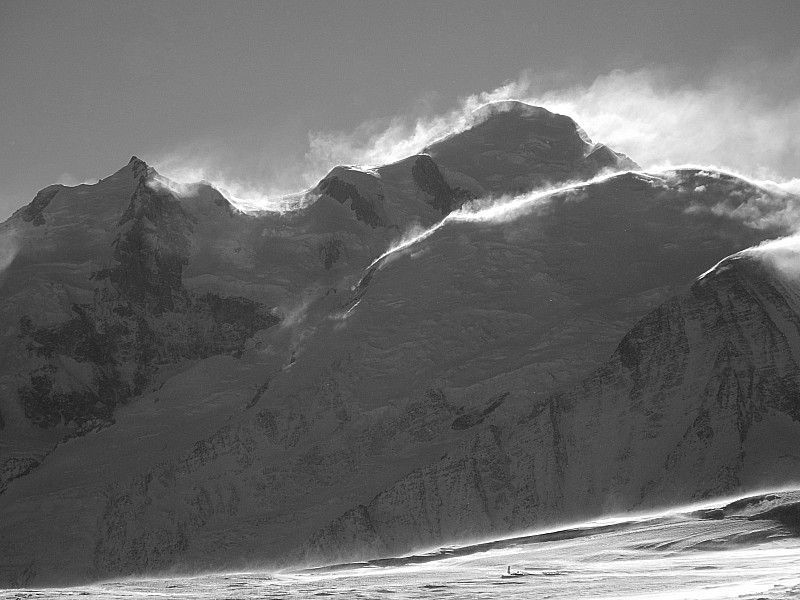 Mont Blanc : tempête