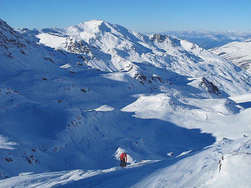 #5 Passage en mode descente : Au fond la Pointe de la Masse. Passage en mode descente : Au fond la Pointe de la Masse.