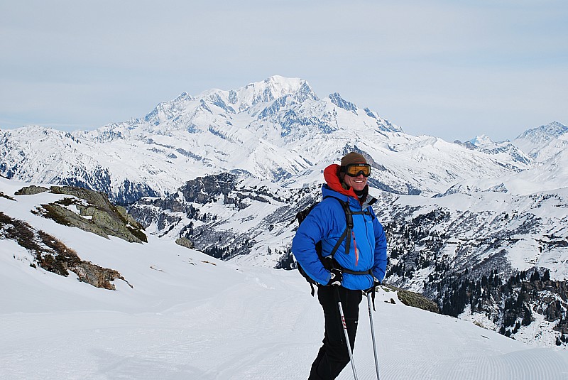 Le Mont Blanc : IL ne reste plus qu'a CARVER sur les pistes damées