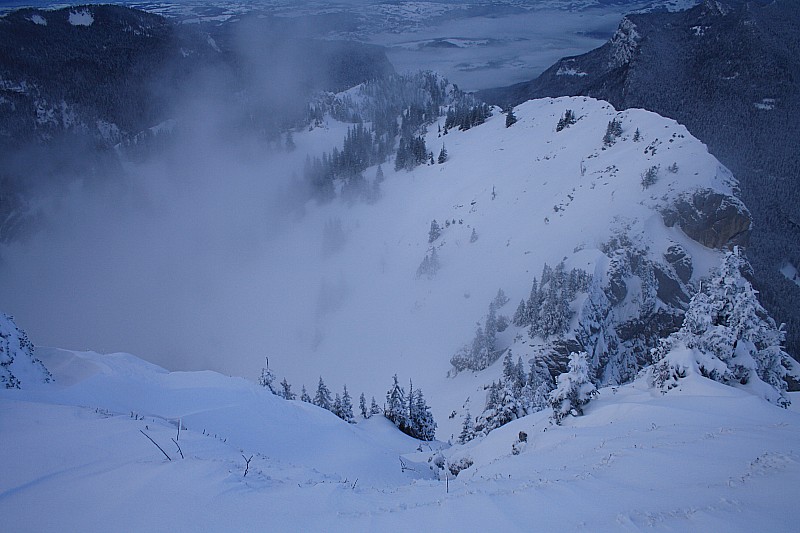 #5 couloir NW : pas pour aujourd couloir NW : pas pour aujourd'hui, ni le temps, ni les conditions je pense