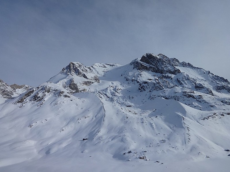 La Grande Casse : Enneigement de la grande casse, novembre 2013