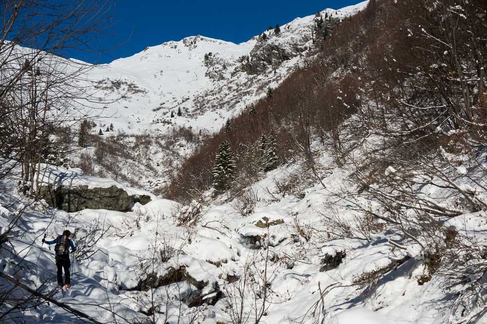 Ruisseau du Lac Noir : Ca manque de neige sous 1500m