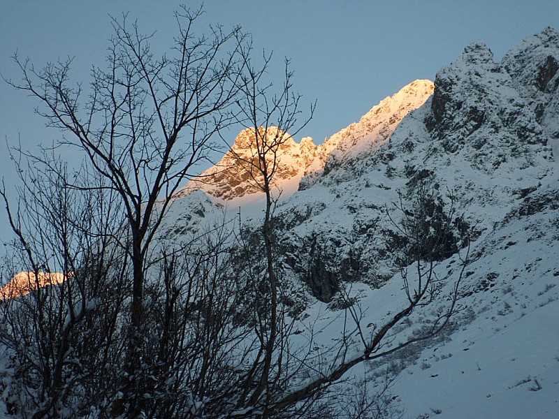 Sous l'Orselle : Embrasement du matin...