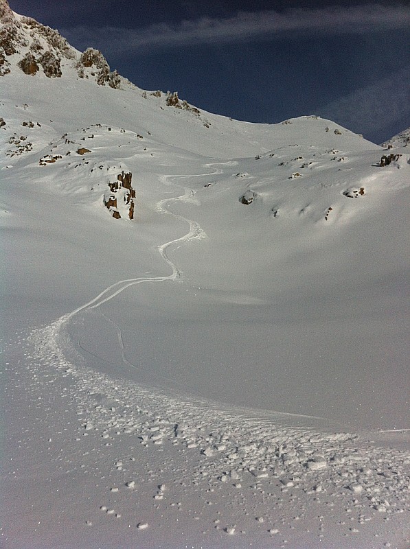 Descente du col de Frémamorte : C'est du vrai bon ski!