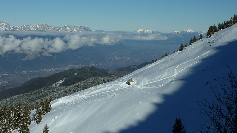 Baraque du Colon : sur fond de Chartreuse