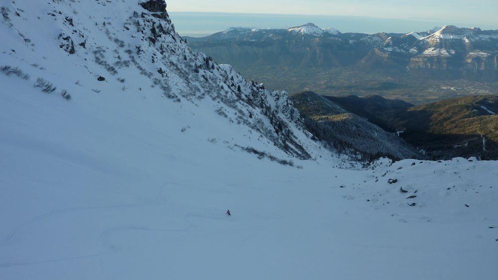 #16 Pied de la face N : Marion lache les chevaux sur la meilleure section du jour Pied de la face N : Marion lache les chevaux sur la meilleure section du jour